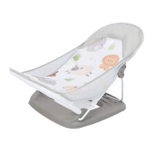 Klappbarer Baby-Badestuhl mit rutschfester Netzsitz, 3-fach höhenverstellbar