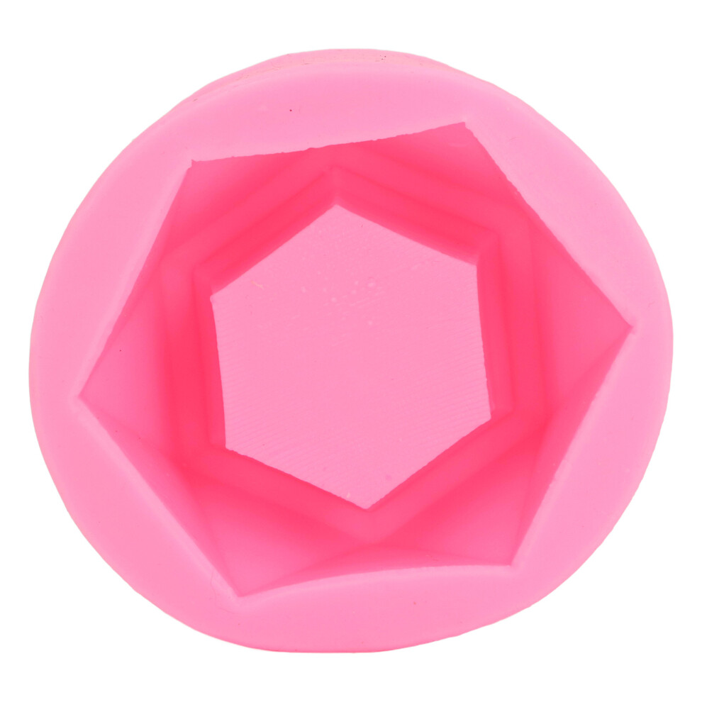 Silicone Flower Pot Mould Hex Reusable For Cake Soap Chocolate 4611386043145