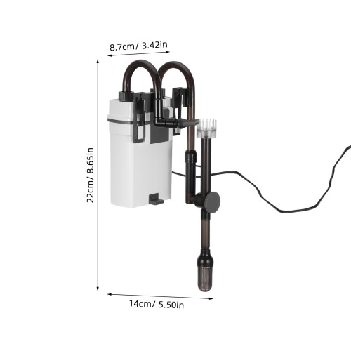White Silent Canister Filter Slim External Pump for Aquarium Use 1