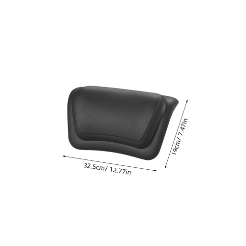 Washable Black PU Bath Cushion Pillow Tub Suction 2