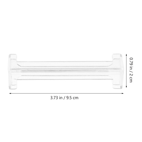12Pcs Clear Plastic Valance Clips for Blinds Replacement Parts 1