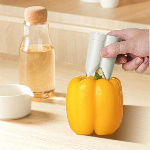 (Creamy White, Color Boxed) Chili & Tomato Corer Tool 1
