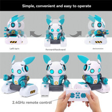 Ai Robot Toy Gesture Sensing Robot Toy Rechargeable Kid'S RCIntelligent Robot Remote Control Robot Toy B