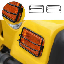 Car Front Turn Signal Light Guards Cover for TJ 1997-2006 Side Eyebrow Lights Guards Accessories