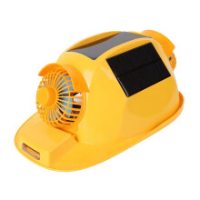 Casque de Sécurité à Double Ventilateur avec Lumière Solaire pour la Construction, L'Amélioration de L', le Casque de Sécurité