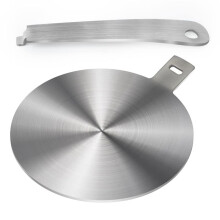 Induction Plate Adapter for Glass Cooktop Heat Diffuser for Electric/Gas Glass Stove with Detachable Handle