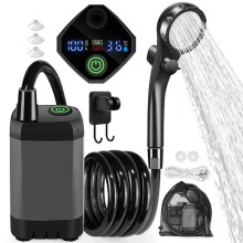 Rechargeable Portable Camping Shower,6000mAh Battery, Ideal for Outdoor Travel,Gardening & Car Washing