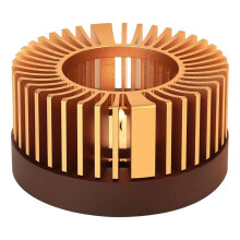 Teapot Warmer, Aluminum Alloy & Wood Tea Warmer, for Heating Tea, Coffee, Milk, Food Indoors and Outdoors Small