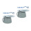 2Pièces Urinal Portable Polyvalent Vert Clair Pour Urgence 4