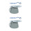 2Pièces Urinal Portable Polyvalent Vert Clair Pour Urgence 9