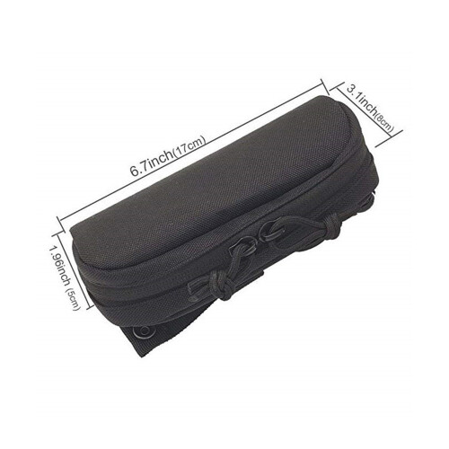 (Black) Shockproof Nylon Eyeglass Case for Outdoor Use 1