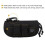 (Black) Shockproof Nylon Eyeglass Case for Outdoor Use 3