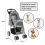 KCT (Grey Pet Stroller) KCT Hooded Pet Strollers for Small to Medium Sized Pets 3