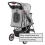 KCT (Grey Pet Stroller) KCT Hooded Pet Strollers for Small to Medium Sized Pets 7