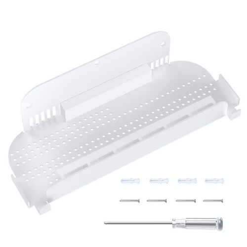 Supporto da Parete per   2 Host Storage Rack Supporto da Parete In Metallo per  per  OLED Bianca