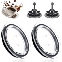 Milk Frother Lid and Milk Frother Whisks for Frother Aeroccino 3 -Milk Frother Replacement Parts