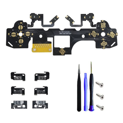 Ergonomic Micro- Tactile Clicky Hair Trigger Kit for PS5 Controller BDM-030/040/050 Shoulder Button Mouse Click A