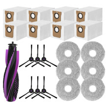 21PCS for JONR P20 PRO Robot Vacuum Cleaner Replacement Accessories Main Side Brush Mop Cloth Dust Bag