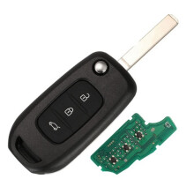 Car 3 Buttons Folding Remote Control Key PCF7961M 4A Chip 433MHz Key VA2 Key Blade for  Megane 3