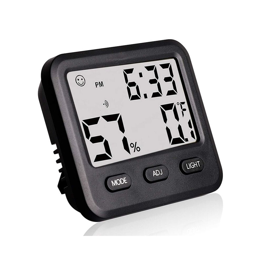 Tauoh Digital Hygrometer Indoor Thermometer, Temperature Humidity Gauge With Desk Clocks For Bedroom Office,Home Greenhouse