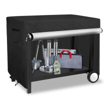 Outdoor Prep Table Cover with Split Zipper, Waterproof Stainless Steel Prep & Work Table Cover for Patio Table