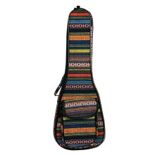 23-Calowa Torba na Ukulele Koncertowe, Miękka, Gruba, Bawełniana, Wyściełana, z Regulowanymi Paskami