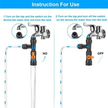 Kit Cambiador de Agua para Acuarios, Herramientas de Limpieza, Adaptador de Grifo para Cambiador de Agua de Pecera.