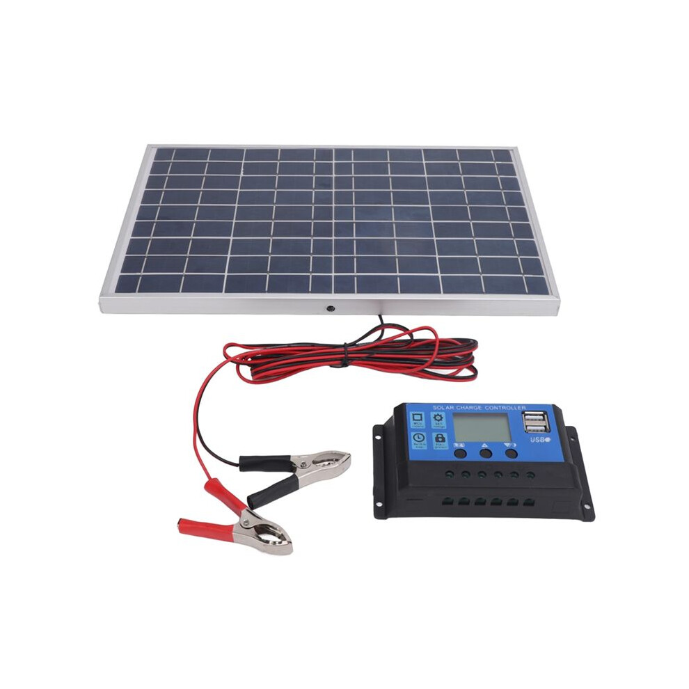 Solar Panel 10W 12V Polycrystalline Ip65 Waterproof Portable 30A Solar Charge Controller Combo For Outdoor 6031526633032