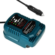 Car Battery Charger for 18V Li-Ion Battery Charger Compact Chargers with LED Indicator Lighter Plug Vehicle