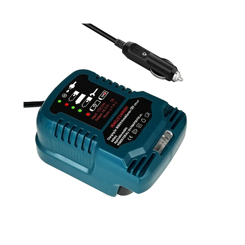 Car Battery Charger For 18V Li-Ion Battery Charger Compact Chargers With Led Indicator Lighter Plug Vehicle 4711947143182