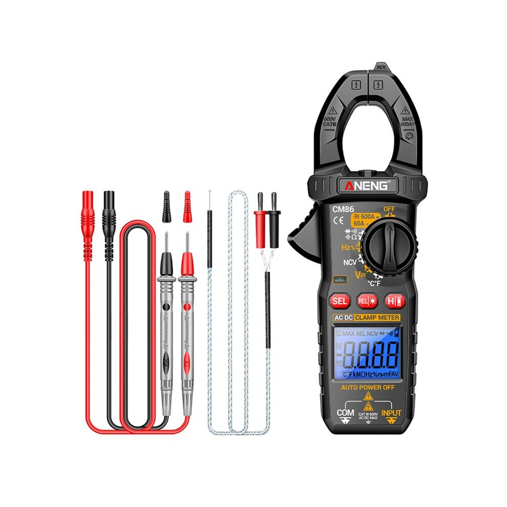 Aneng Cm86 Clamp Meter 600A Ac/ Current Voltage Diode Digital Multimeter Ncv Voltage Detection Professional Electrician Tools 6134220621333