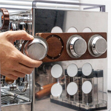 Magnetisch Koffiemand-Opbergrek, 51 mm Redwood Wandhouder met Magneetadsorptie voor Espresso-Accessoires