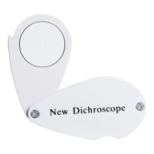 Dicroscópio para Gem Espectroscópio de Difração de Bolso com Lente de 21mm Luz Branca Design Dobrável Lente Transparente Ferramentas para Gema