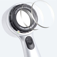 Loupe Portative Rechargeable 30X avec Lumières LED, Loupe Éclairée, 4 Modes D'Éclairage, Loupe pour Bijoux.