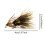 (Dark brown five-piece) Woolly Bugger Trout Lures with Sharp Hooks 5