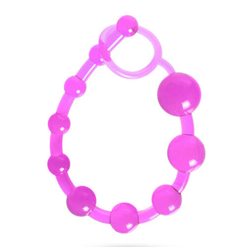(Pink) Silicone Anal Plug with Safe Ring - Unisex 1