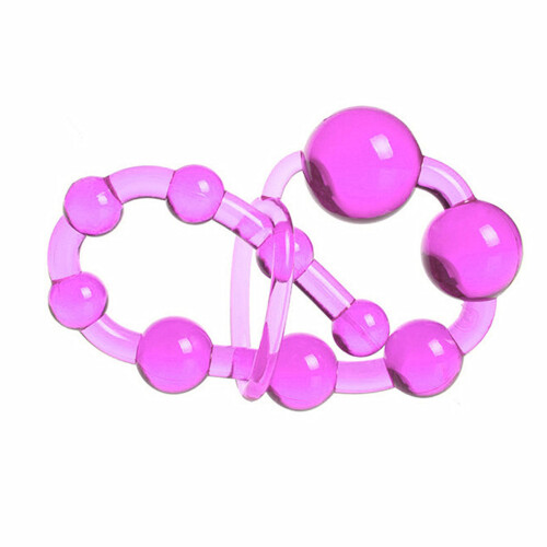 (Pink) Silicone Anal Plug with Safe Ring - Unisex 2
