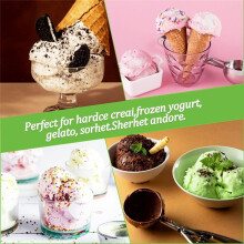 Paquete de 4 Palas para Helado Resistentes de Acero Inoxidable, Planas, para Postres Duros y Cortadoras de Mantequilla.