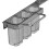 Wall-Mounted Multi-Functional Knife Holder - Folding Shelf for Kitchen, Includes Chopsticks Tube and Cutter Storage 2