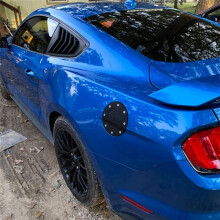 Car Gas Cap Fuel Filler Door Cover for Mustang 2015-2020 Gas Tank Cover Trim Accessories Black