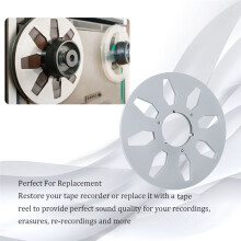 1/4 10Inch Empty Tape Reel Aluminum Alloy Reel Tape Recorder Accessories Empty Disc Opening Machine Parts for Nab Silver