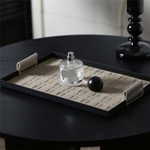 Bandeja de Armazenamento de Tecido Bandeja de Armazenamento de Mesa de Joias de Ferro Bandeja de Joias de Chave de Cosméticos Bandeja Decorativa de