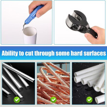 Ratcheting Tubing Cutter, Tubing Cutter 1/4in to 7/8in,2 in 1 Close Quarters Tube Compact Cutter, Ratcheting Pvc Cutter