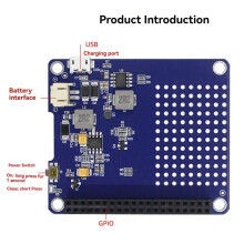 UPS HAT for Raspberry Pi 4B 3B+ 3B 2B 3A+A+ UPS HAT Lithium Battery Power Supply Module