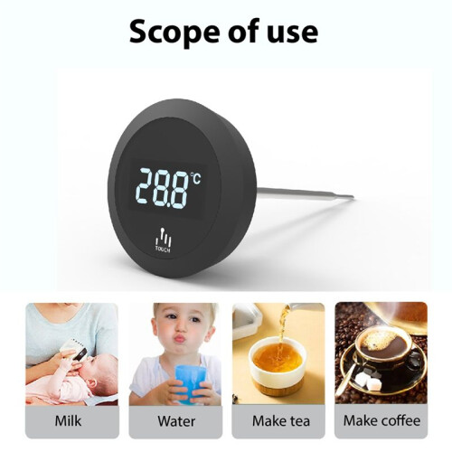 Wireless Digital Kitchen Probe for Barbecue, Electronic Kitchen Probe, Water, Milk, Meat, Coffee 1