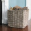 Extra Large Square Wicker Log Basket 1