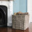 Extra Large Square Wicker Log Basket 4