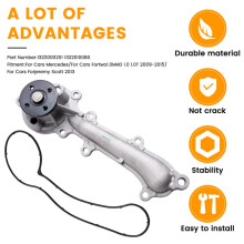 1322000201 Car Engine Coolant Water Pump for Fortwo Forjeremy 2009-2015 1322010080