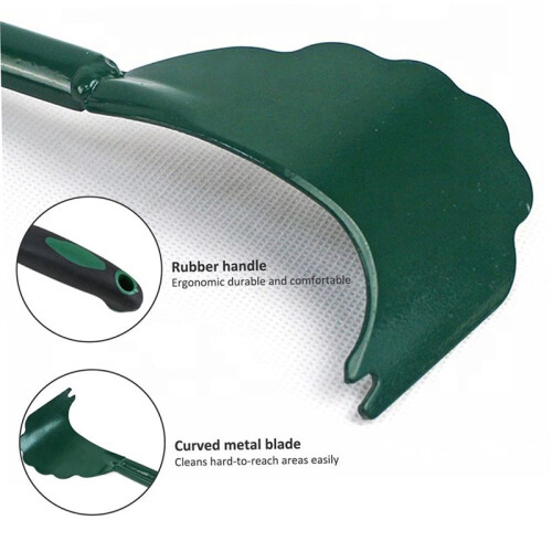 Mower Deck Scraper with Ergonomic,Long Handle Scraper and Stiff Bristle Brush,Cleaning Tool for Gardening 2