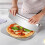 Pá para Pizza de 12 Polegadas, Conjunto de Pá para Pizza com Cortador (12 X 16 Polegadas), Pá de Pizza de Metal com Cabo Dobrável e Espátula para 4